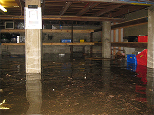 Picture of a flooded basement
